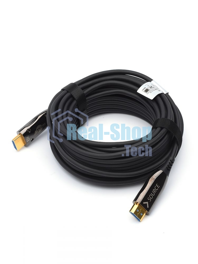 Кабель HDMI 30 м (HIGH speed, Metal gold, Optical) 8K VER 2.1 Кабель HDMI 30 м (HIGH speed, Metal gold, Optical) 8K VER 2.1