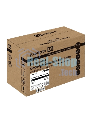 Источник бесперебойного питания ExeGate Power Smart ULB-500.LCD.AVR.2SH 500VA/300W, LCD, AVR, 2*Schuko, металлический корпус, черный