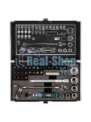 Набор бит Gross 11625 и головок торцевых 1/4'' карданный ключ трещотка адаптер s2 37 шт.
