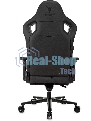 Кресло Knight Craft черный, экокожа, 120 кг, механизм качания