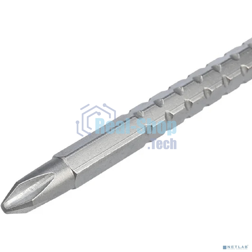 Отвертка реверсивная комбинированная Rexant двухсторонний стержень 120 мм (крестовая PH 2, шлицевая SL 6 мм), двухкомпонентная рукоятка