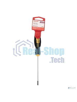 Отвертка крестовая Rexant PH 0х100 мм, двухкомпонентная рукоятка