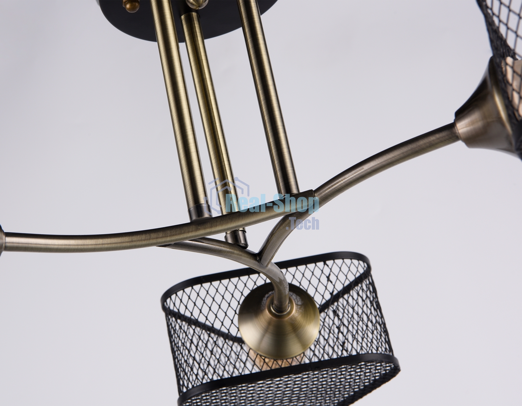 Светильник Ambrella light TR80171/3 SB/BK бронза/черный E27/3 max 40W D600*215