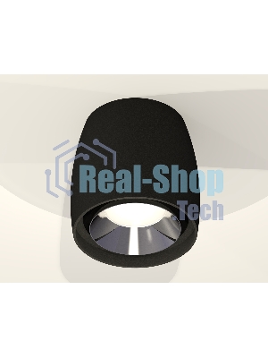 Светильник Ambrella Light XS1142003 SBK/PSL черный песок/серебро полированное MR16 GU5.3 (C1142, N7032)