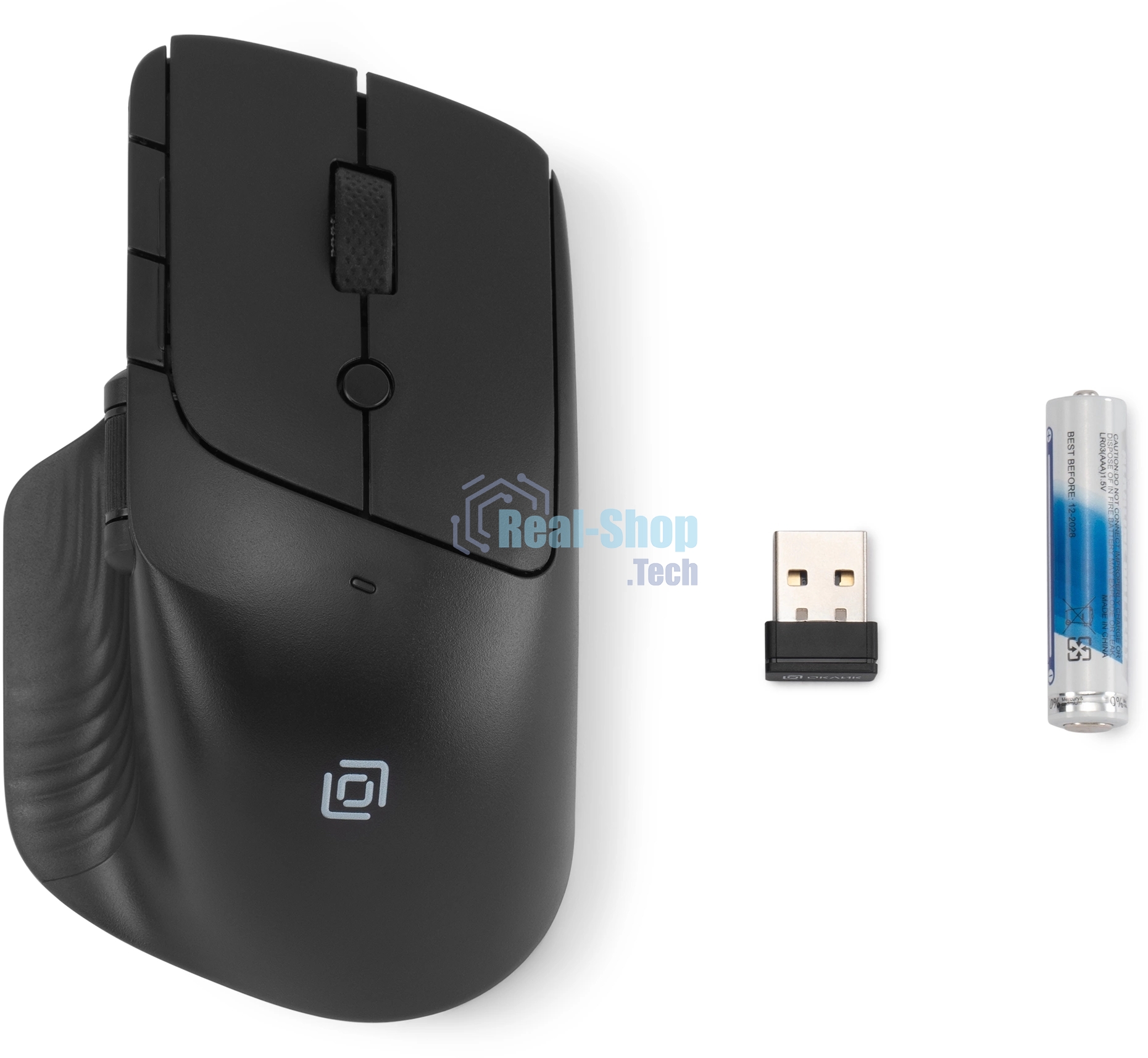 Мышь беспроводная Oklick 501MW черный, 2400 dpi, радиоканал, USB, кнопки - 6