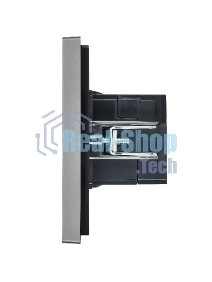 Розетка IEK FORTE&PIANO USB A+C 3,1А FP550 сталь