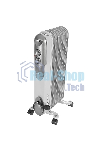 Обогреватель масляный Ресанта ОМПТ-7Н (7 секций) белый, 1500 Вт, 15 м2, термостат 67/3/3