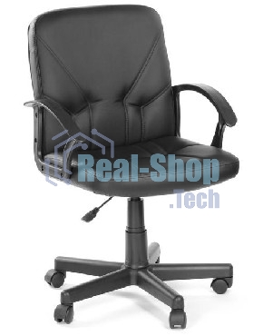 Кресло компьютерное OLSS Чип 365 Ультра черный экокожа Крестовина 