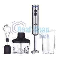 Блендер погружной Galaxy Line GL 2128, серебристый с черным, 800 Вт