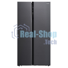 Холодильник Hyundai CS5003F черная сталь двухкамерный Side by Side 331/165л морозилка сбоку