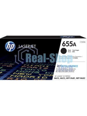 Картридж лазерный HP 655A черный для HP CLJ M652/M653/MFP M681/M682 (CF450A) 12500 стр