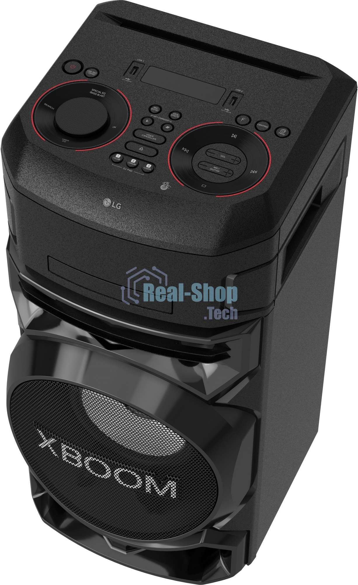 Микросистема LG ON77DK черный/CD/CDRW/DVD/DVDRW/FM/USB/BT