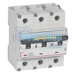 Выключатель автоматический DX3 3П C100A 10kA/16kA Авт.включатель DX3 3П C100A 10kA/16kA