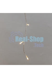 Гирлянда светодиодная Neon-night Айсикл (бахрома) 25х0,6м, c эффектом мерцания, прозрачный провод, IP44, 230В, диоды ТЕПЛЫЕ БЕЛЫЕ, 588 LED