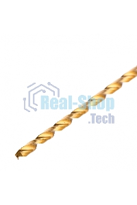 Сверло спиральное по металлу Matrix 4 x 300мм, HSS, нитридтитановое покрытие