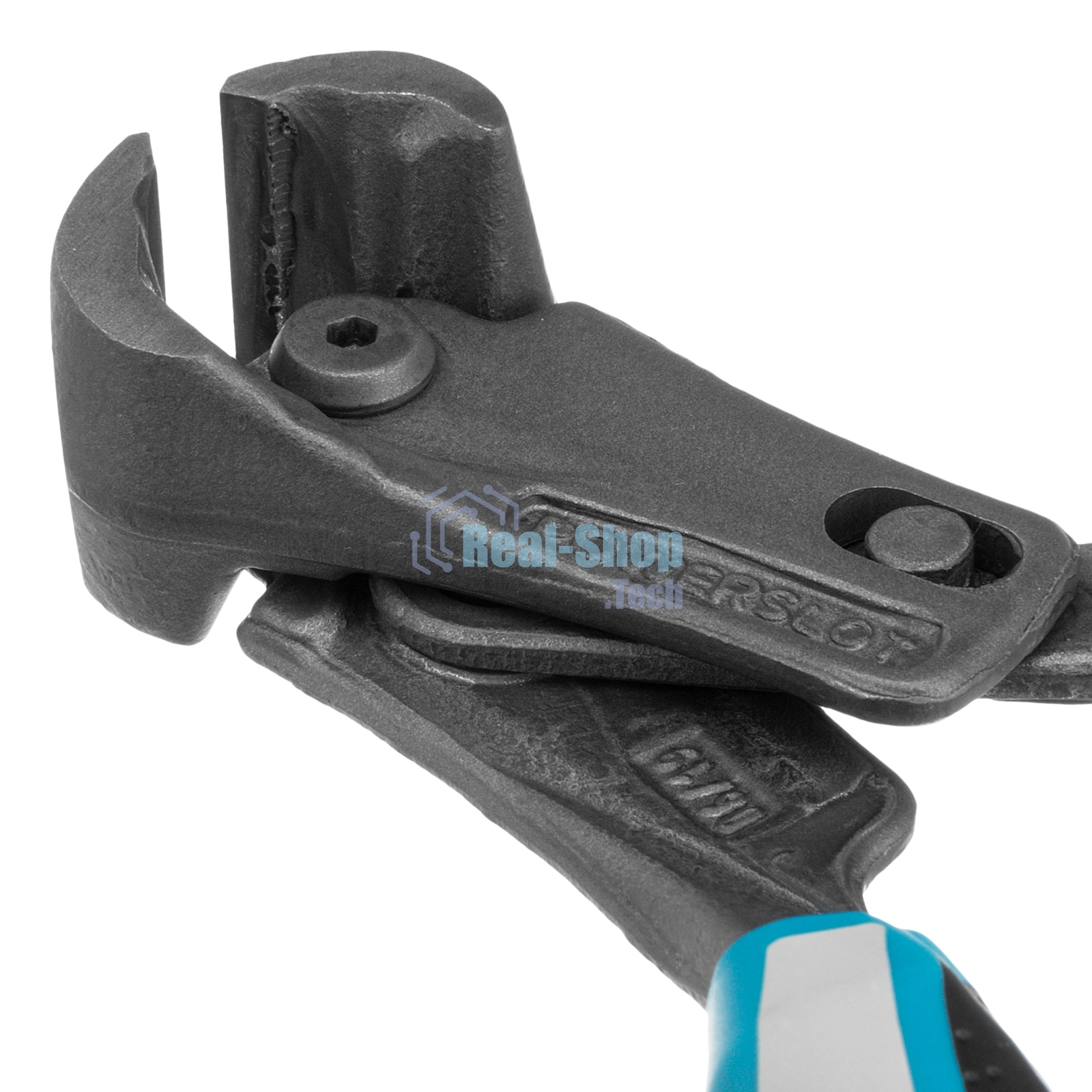 Клещи торцевые Gross усиленные с рычажным механизмом, трехкомпонентные рукоятки, 200 мм