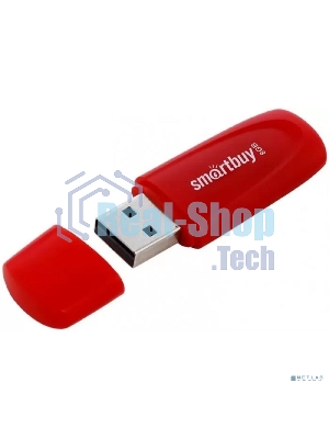 Флешка USB Smartbuy Scout Red (SB008 Gb2SCR), 8Gb, USB 2.0, R/W 15/8, красный