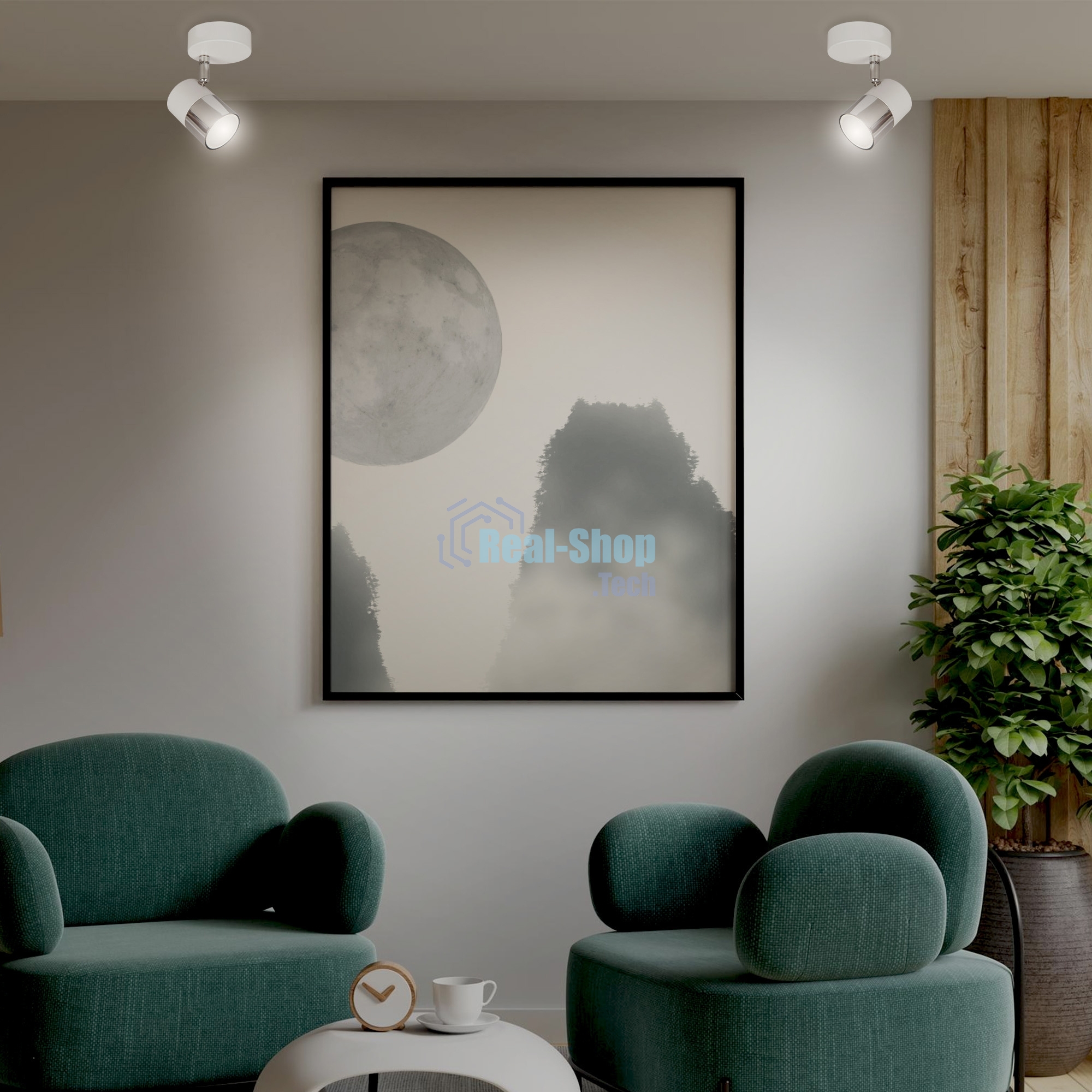 Светильник Hiper Светильник встраиваемый белый + Хром H078-1 Поворотный, мощность ламп до 50Вт Размер 13х27