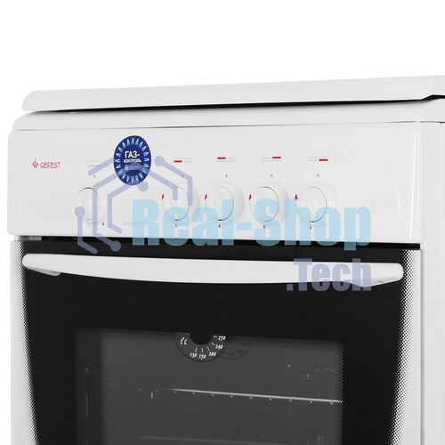 Плита газовая Gefest CG 60М C7 К73 белый, конфорок 4 шт, духовка 63 л, 60 см x 85 см x 60 см