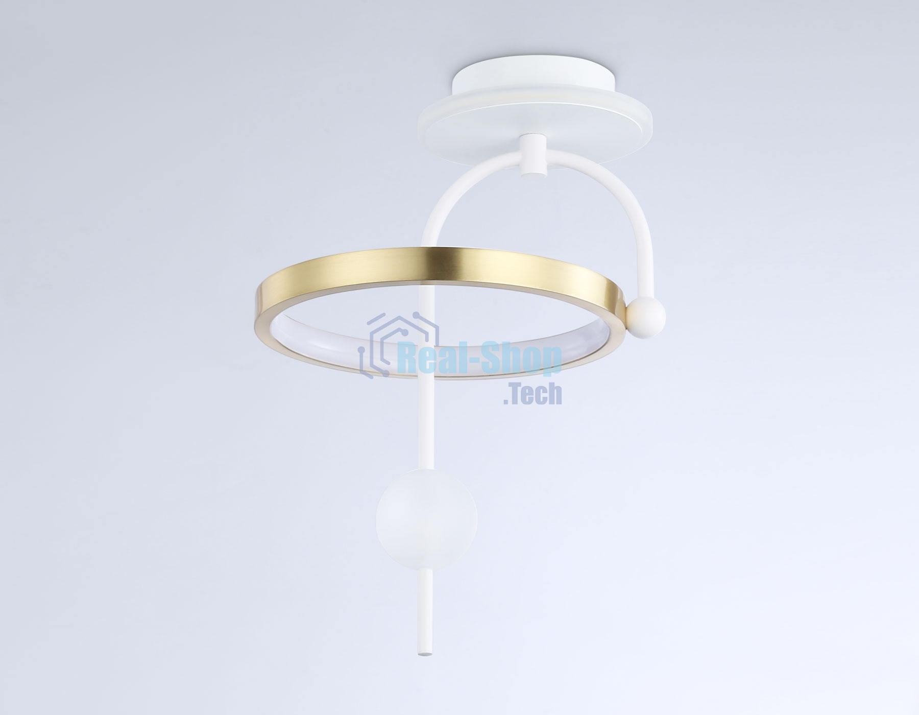 Светильник Ambrella light FL66422 WH/GD белый/золото 3000K/4200K/6400K 15W 240*220*347.7 (Без ПДУ)
