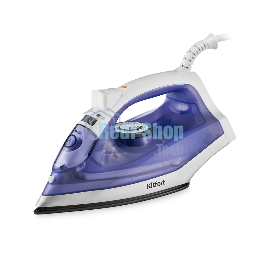 Утюг Kitfort KT-2603 1300Вт белый/фиолетовый
