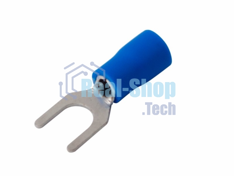 Наконечник вилочный изолированный Rexant 5.3 мм 1.5-2.5 мм² (НВи 2.5-5/НВи 2-5) синий