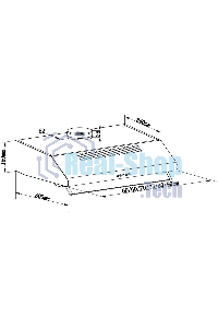 Вытяжка козырьковая Maunfeld MP-1 60 черный, 60 см, 520 куб. м/ч, 49 дБ