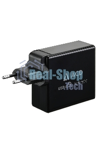 Сетевое зарядное устройство ACD-P602W-V1B 60Вт, 2xUSB 1PD+1QC, 3.6~20В/3А RTL