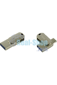 Флешка USB Netac U785 16Gb NT03U785C-016G-30PN, USB 3.0+TypeC, металлическая