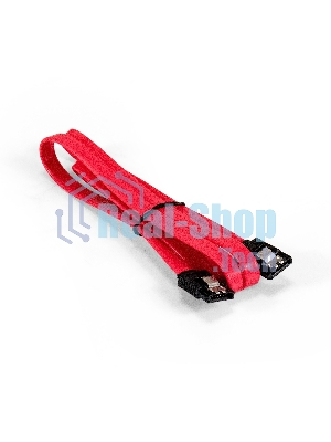 Кабель SATA ExeGate EX-CC-SATADATA-0.8L (7pin/7pin, металлические защелки, 0,8м)