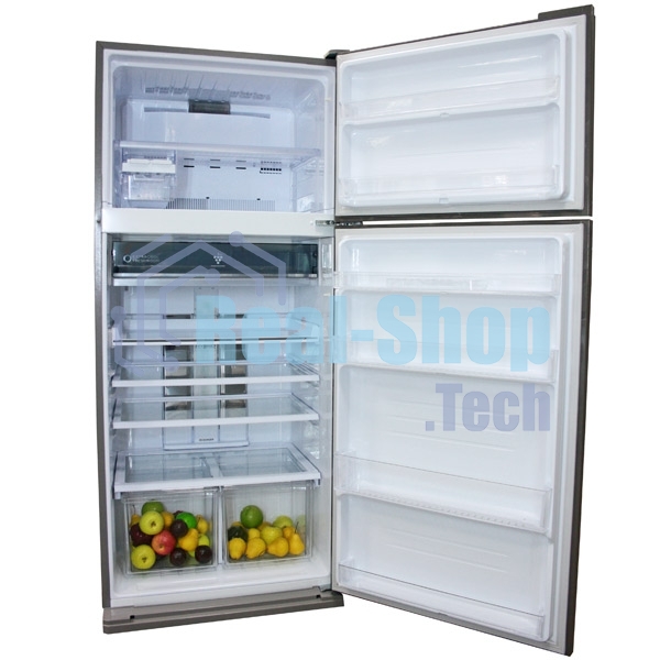 Холодильник Sharp SJ-XE59PMBK черный двухкамерный 430/148 л морозилка сверху