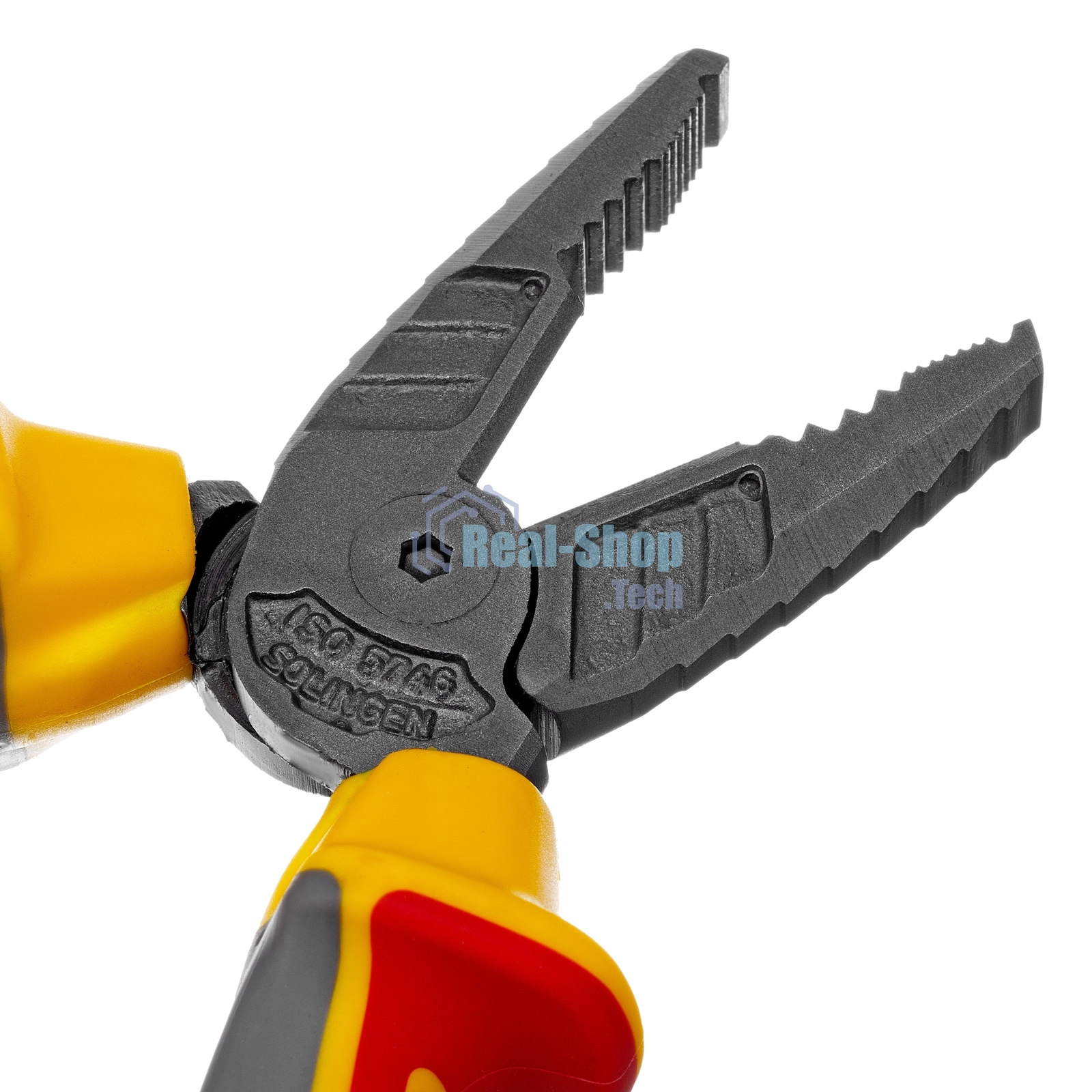 Плоскогубцы комбинированные Denzel диэлектрические трехкомпонентные рукоятки до 1000 В, 165 мм