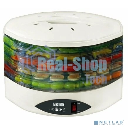 Сушилка для овощей и фруктов Mystery MDH-322 белый 250W