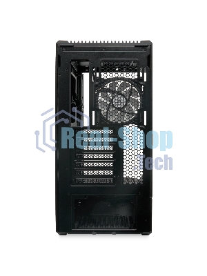 Компьютерный корпус без блока питания HSPD F711-TGbK-ARGB, Panoramic Full Tower, черный, TG, 0.7 SPCC, 4x120мм ARGB ATX, mATX, mITX 190/420/280мм 2x2.5