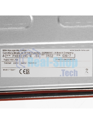 Индукционная варочная поверхность Bosch PXE831HC1E, 4 конфорки, с зоной расширения, стеклокерамика, 7400 Вт