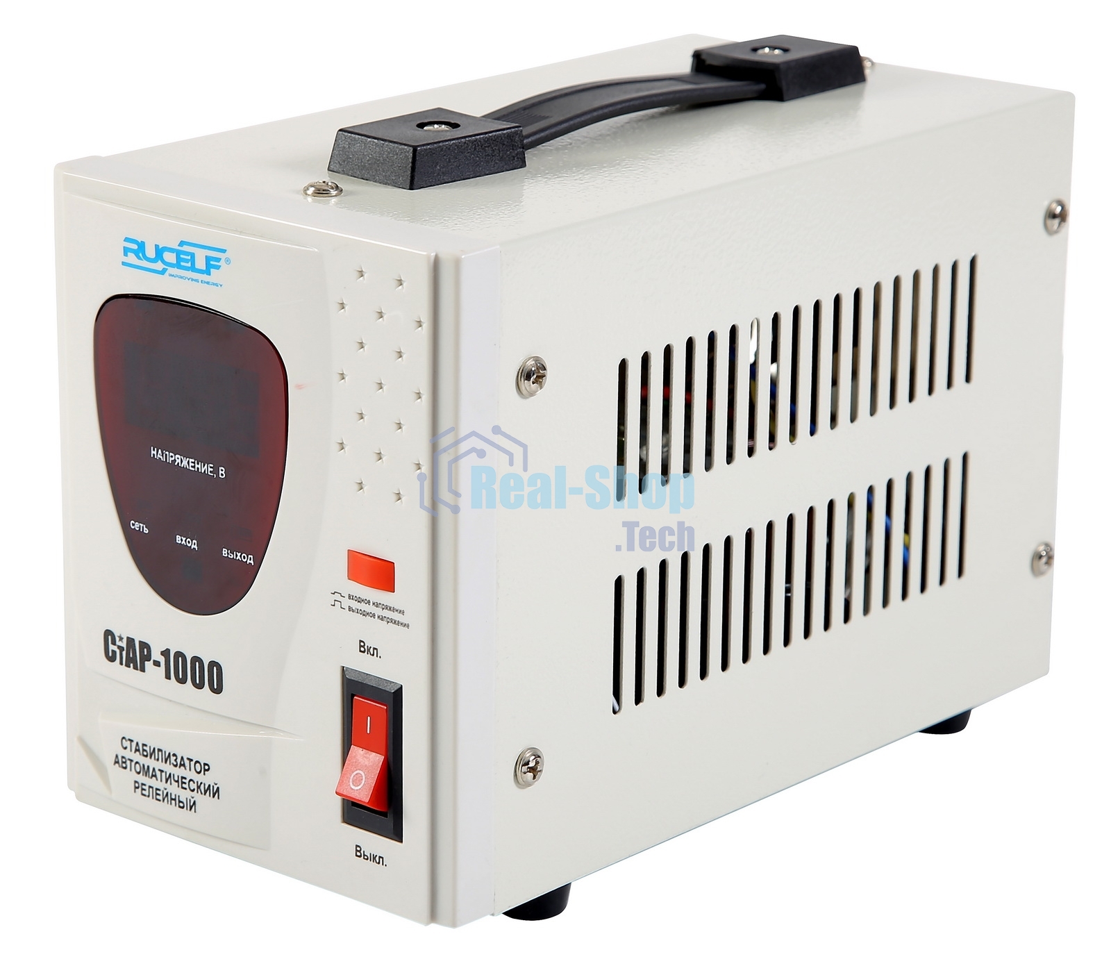 Стабилизатор напряжения Rucelf СтАР-1000 1кВА однофазный белый