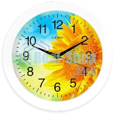 Часы настенные кварцевые Energy модель ЕС-97 подсолнух