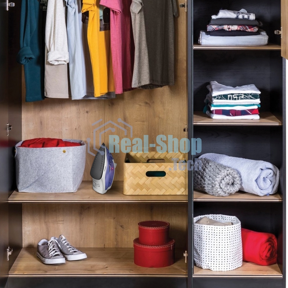 Утюг Kitfort KT-2603 1300Вт белый/фиолетовый