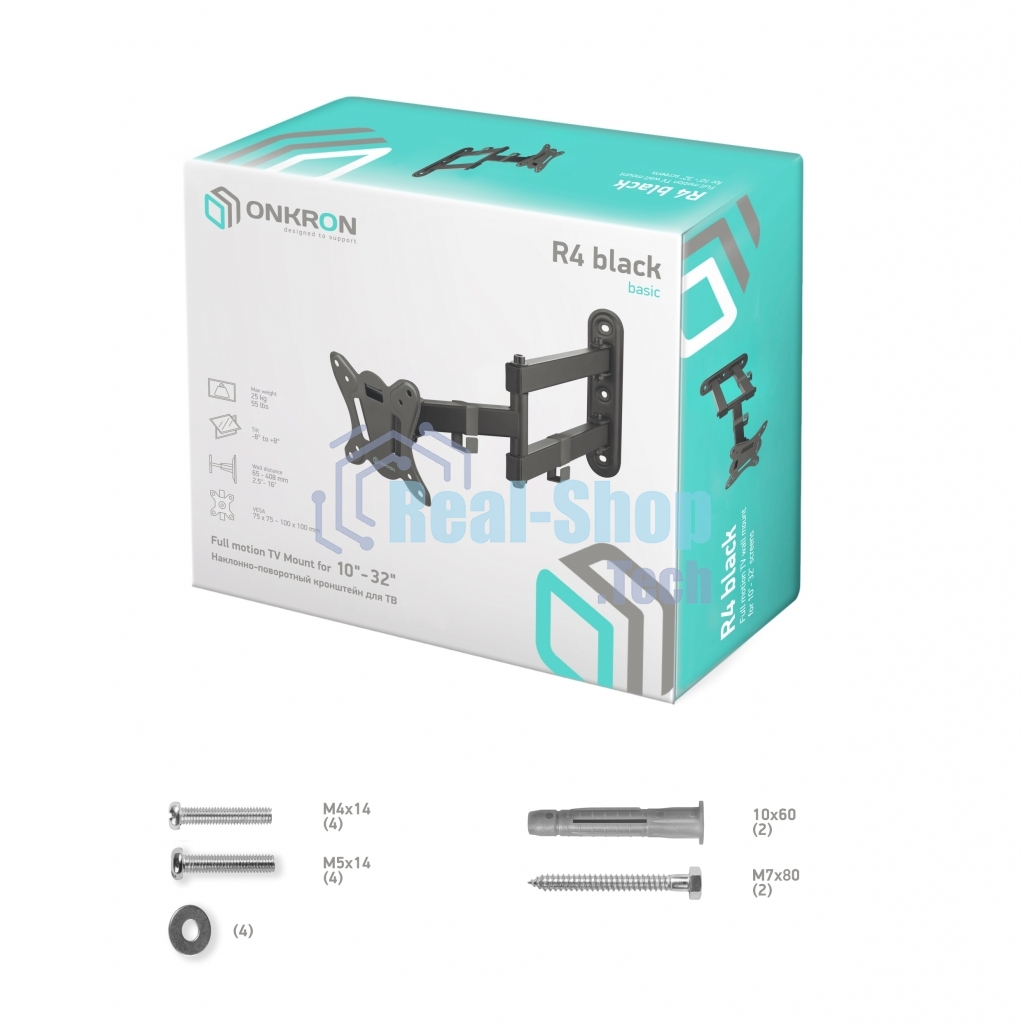 Кронштейн ONKRON R4 для телевизора 10