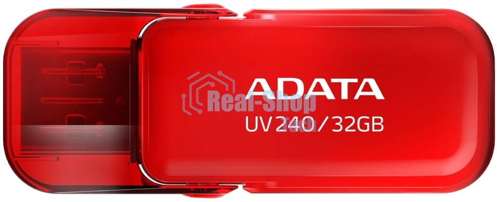 Флешка USB ADATA UV240 (AUV240-32G-RRD), 32Gb, USB 2.0, R/W 15/5, красный