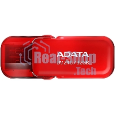 Флешка USB ADATA UV240 (AUV240-32G-RRD), 32Gb, USB 2.0, R/W 15/5, красный