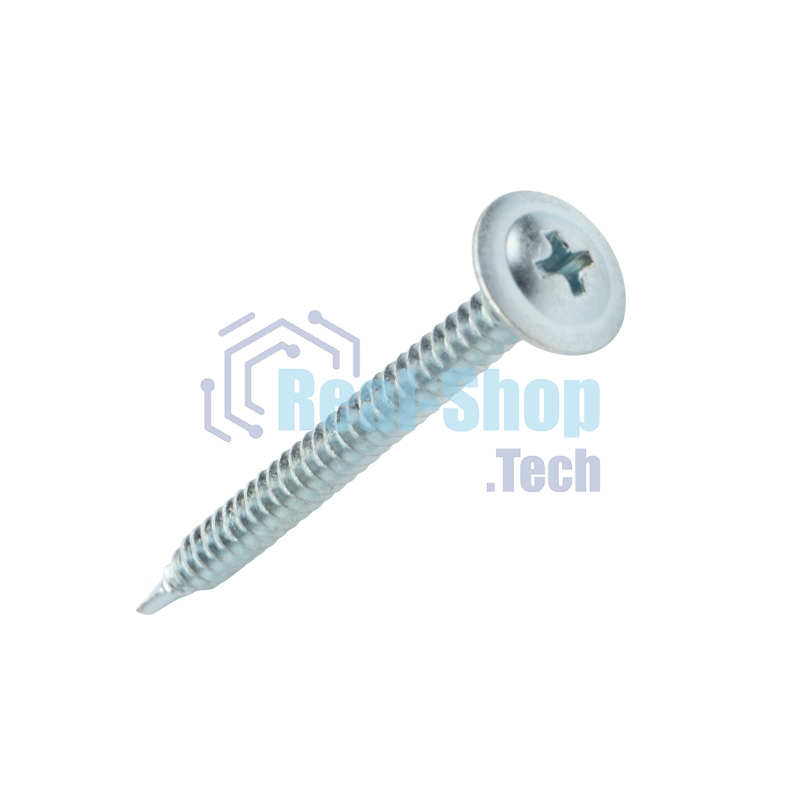 Саморез с прессшайбой Kranz ПШС сверло 4.2х50, короб (200 шт./уп.)