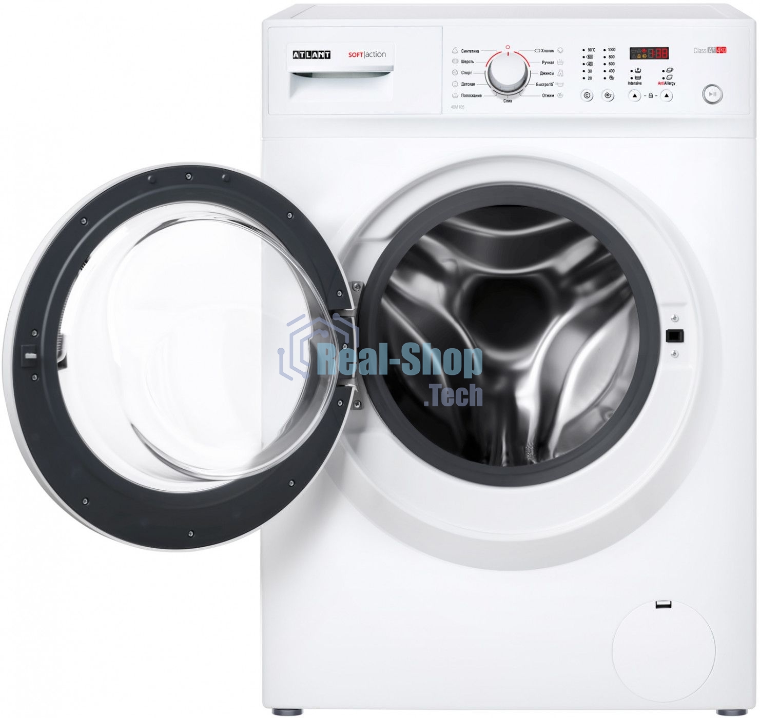 Стиральная машина Atlant СМА 40М105-00 белый, загрузка фронтальная 4 кг, 1000 об/мин., класс: А+
