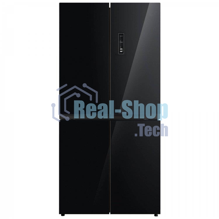 Холодильник Бирюса CD 466 BG черный трехкамерный Side by Side 303/153л морозилка снизу