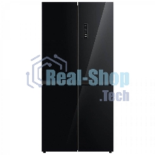 Холодильник Бирюса CD 466 BG черный трехкамерный Side by Side 303/153л морозилка снизу