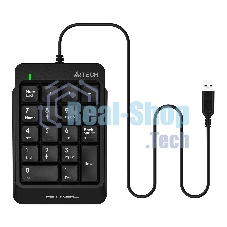 Числовой блок проводной A4Tech Fstyler FK13P, USB, черный