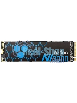 Накопитель SSD Netac NV3000, 2Tb, PCIe 3.0 x4, M.2 2280, NVMe, R/W 3100/2100, с радиатором