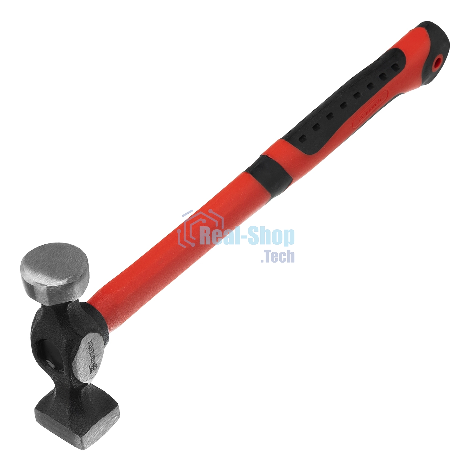 Набор рихтовочный Matrix, 3 молотка с фибергласовыми ручками, 4 наковальни, в пласт. боксе