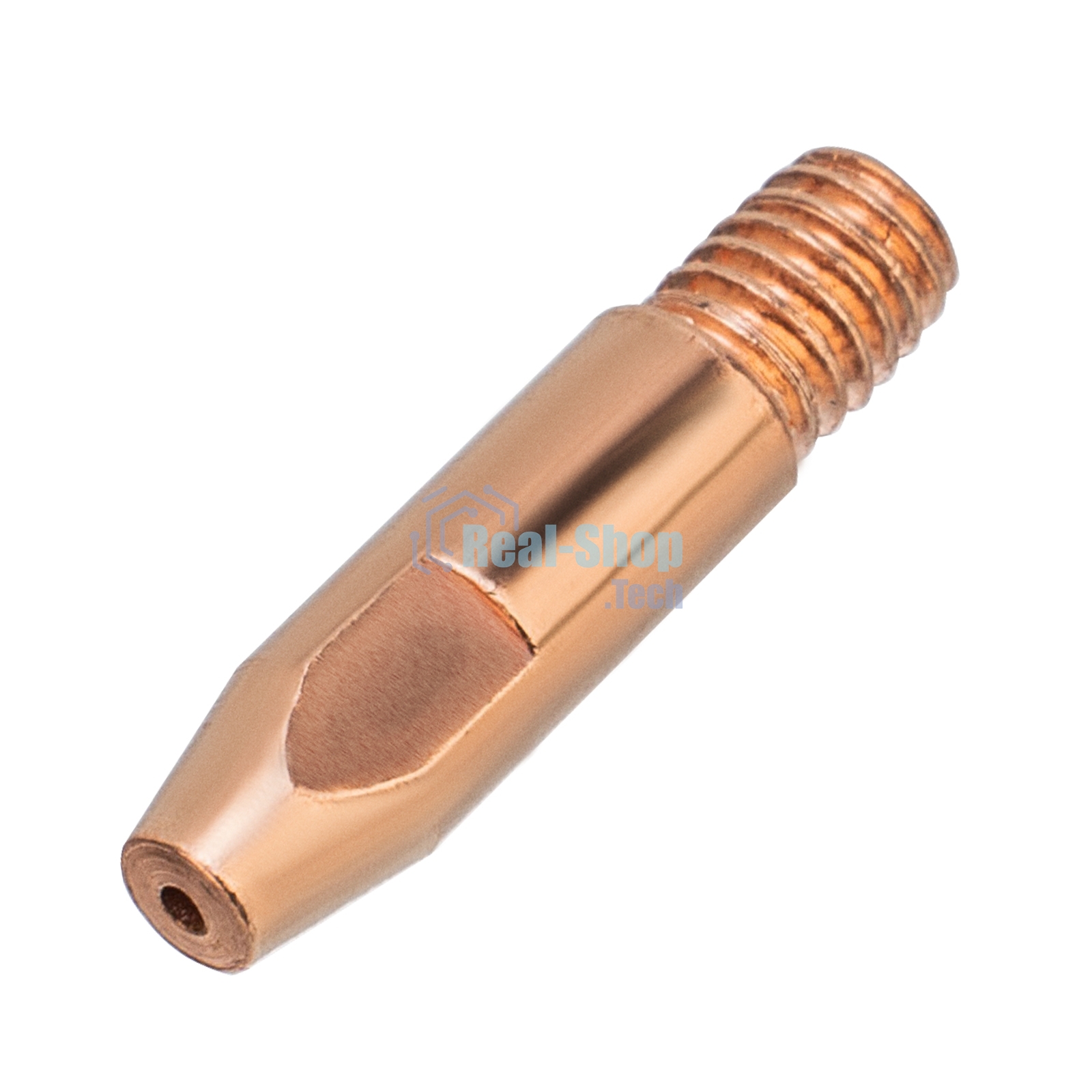 Токосъемный наконечник под проволоку Denzel 1,2 мм, М6х28, E-CU, 20 шт для MIG горелки тип 24