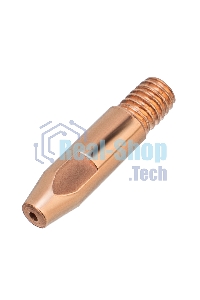 Токосъемный наконечник под проволоку Denzel 1,2 мм, М6х28, E-CU, 20 шт для MIG горелки тип 24